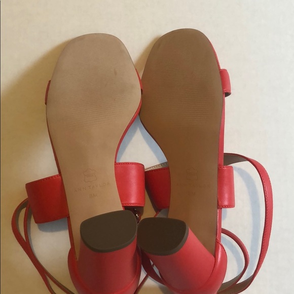 NIB Ann Taylor Connie leather block heel size 8 - Picture 7 of 8